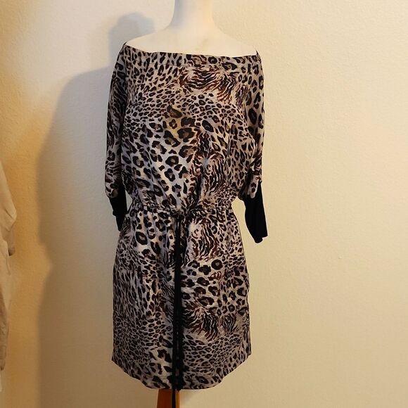 - Robert Rodriguez silk leopard dress size 6 - Picture 3 of 8